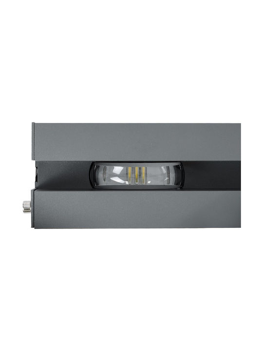 GloboStar Lampa De Podea Pentru Exterior LED Mașină De Spălat Pe Perete 18W Cu Lumină Alb Natural IP67 Gri