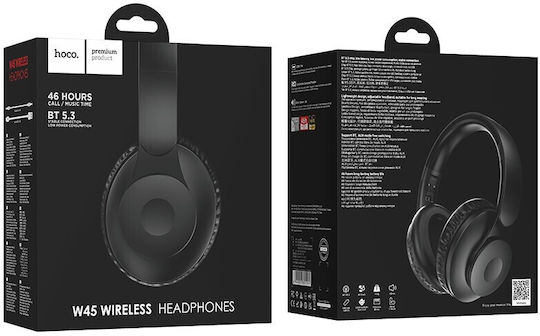 Hoco W45 Enjoy Fără fir / Cu fir Over Ear Căști Negre