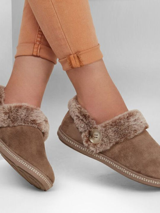 Cozy Campfire Fresh Toast Closed Women's Slippers Brown