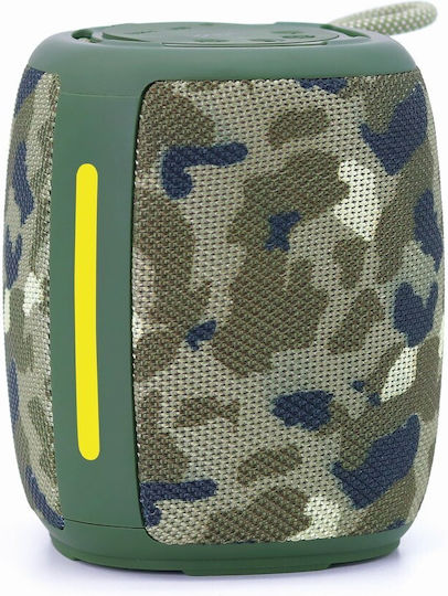 Gembird Ηχείο Bluetooth 5W με Ραδιόφωνο και Διάρκεια Μπαταρίας έως 3 ώρες Light Camo SPK-BT-LED-03-CM