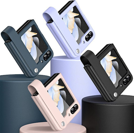 5g Back Cover Πλαστικό με Λουράκι Μαύρο (Galaxy Z Flip5)