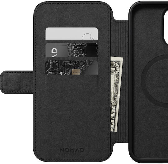 Nomad Modern Folio Brieftasche Leder 0.75mm Braun (iPhone 15 Pro Max)
