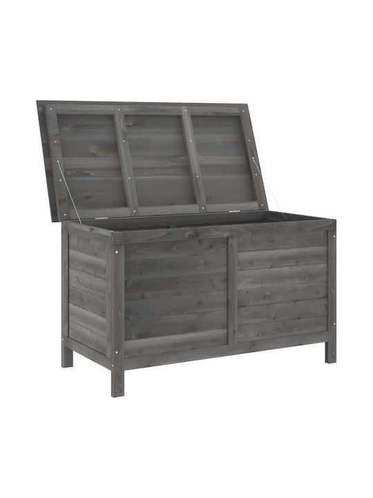 vidaXL Outdoor Storage Box Gray L99xW49.5xH58.5cm
