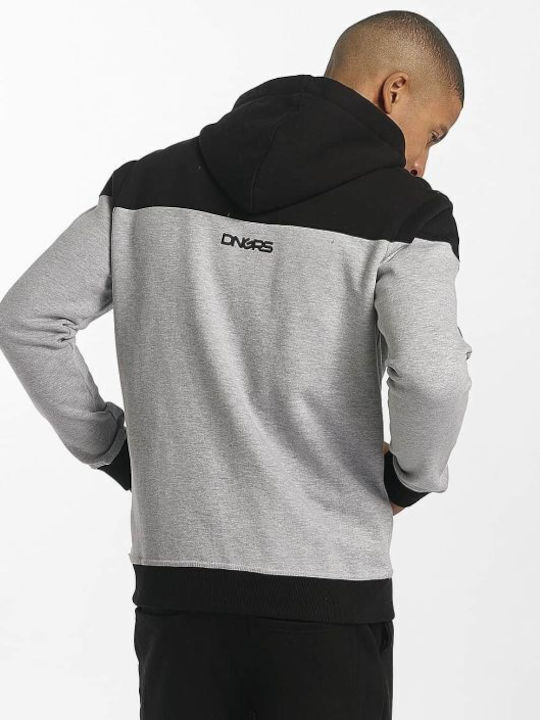 Dangerous Dngrs Men's Sweatshirt Jacket with Hood Gray