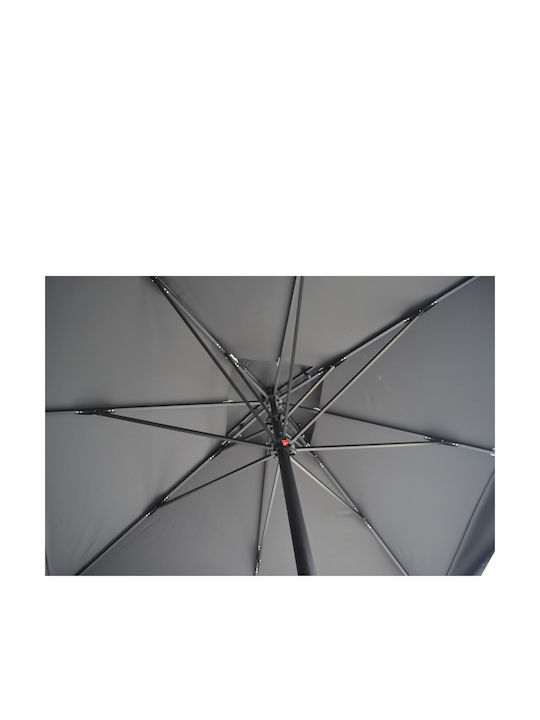 Square Aluminum Garden Parasol Grey 3x4m
