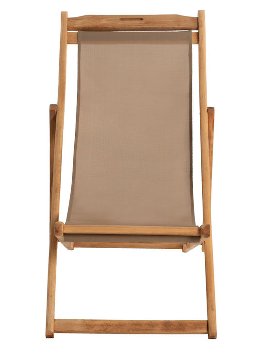 Deckchair Φυσικό Χρώμα 55x97x82cm