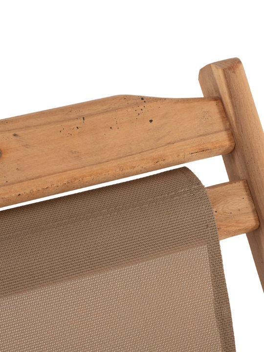 Deckchair Φυσικό Χρώμα 55x97x82cm