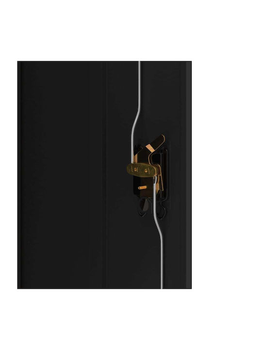Cabinet de Birou Metalic Negru 90x40x70cm