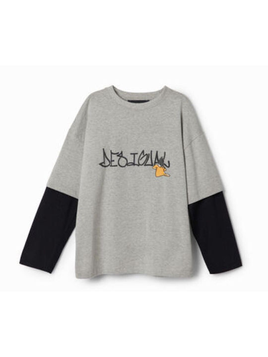 Desigual Kids Blouse Long Sleeve Gray