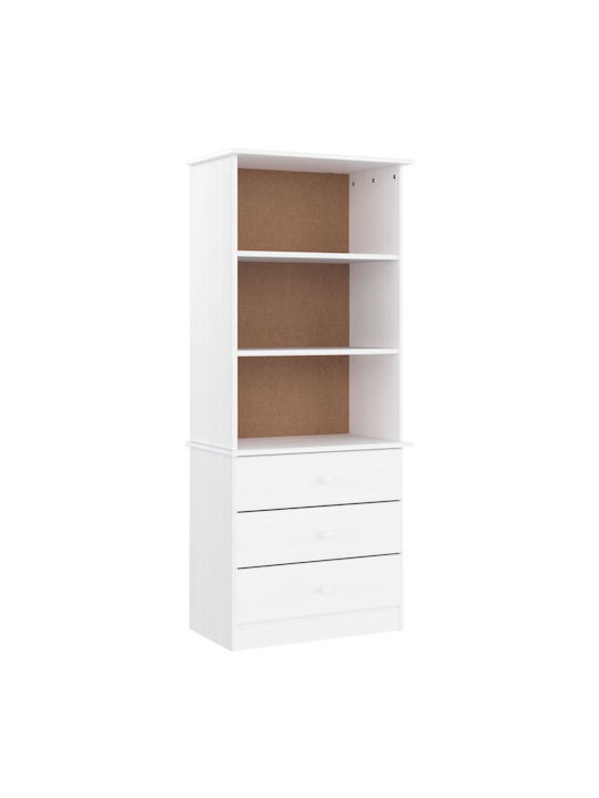 Bookcase White 60x35x142cm