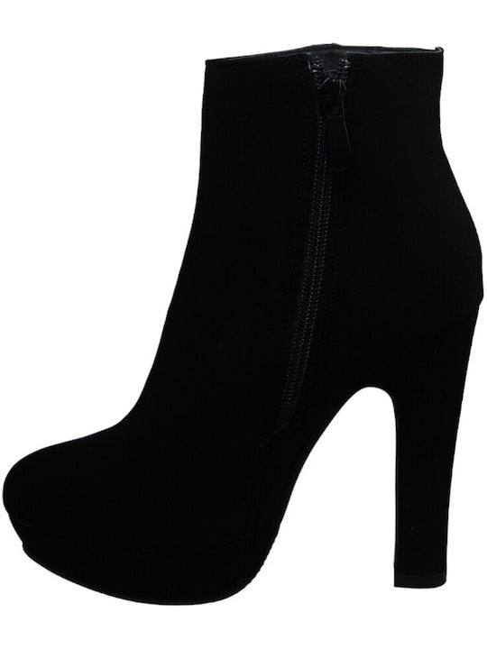 Wellspring Damen Knöchelstiefel Schwarz