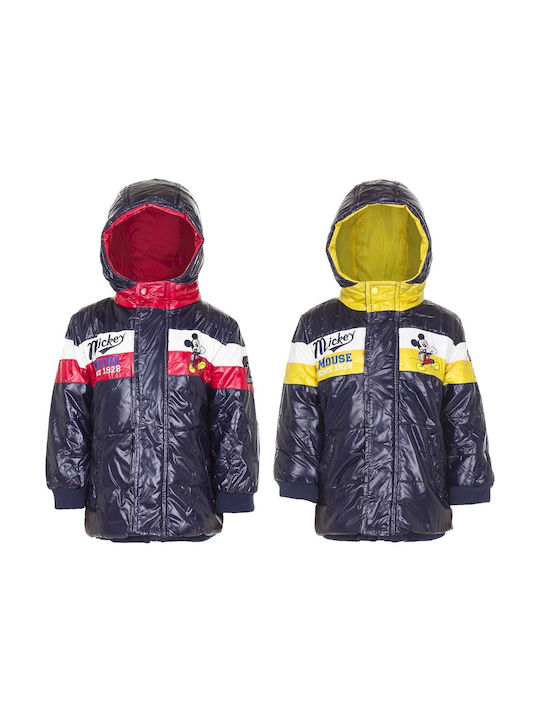 Disney Boys Casual Jacket Yellow with Ηood