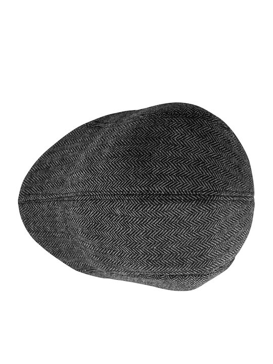 Brims and Trims Men's Flat Cap Dark Gray