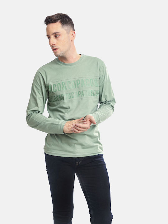 Paco & Co Men's Long Sleeve Blouse Green