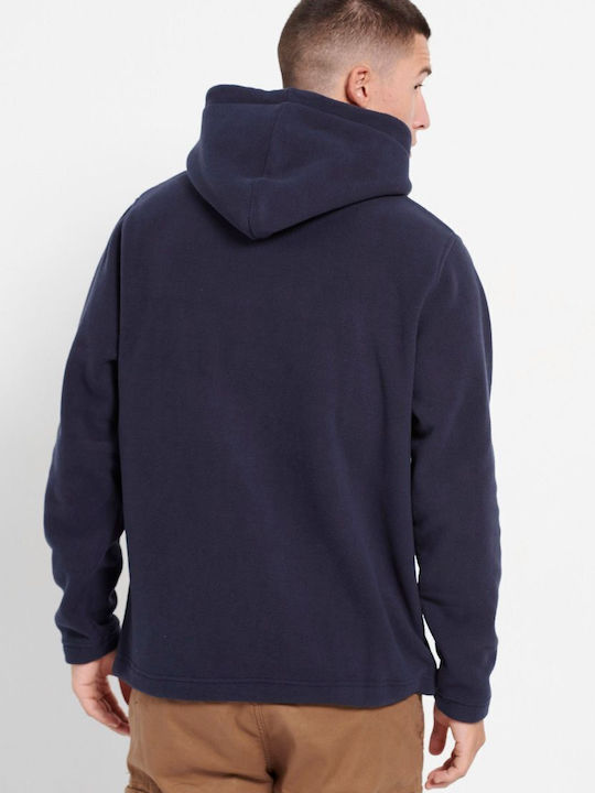 Funky Buddha Sweatshirt Fleece with Hood Navy Blue