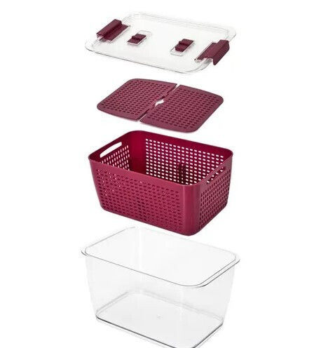 Cook Concept Closed Container Fridge Organisers General Use 28.5x18.5x15.5cm