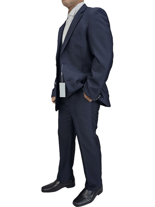 Men's Winter Suit with Vest Blue