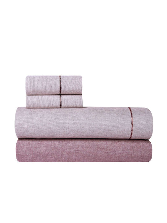 Kentia Set Cearșafuri King Size 270x270cm. Peach 20 4buc