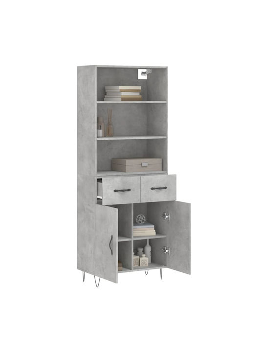 Bibliothek Grey 69.5x34x180cm