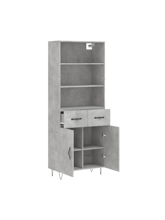 Bibliothek Grey 69.5x34x180cm