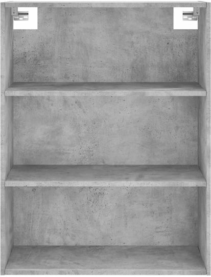 Bücherregal Grau 69.5x34x180cm