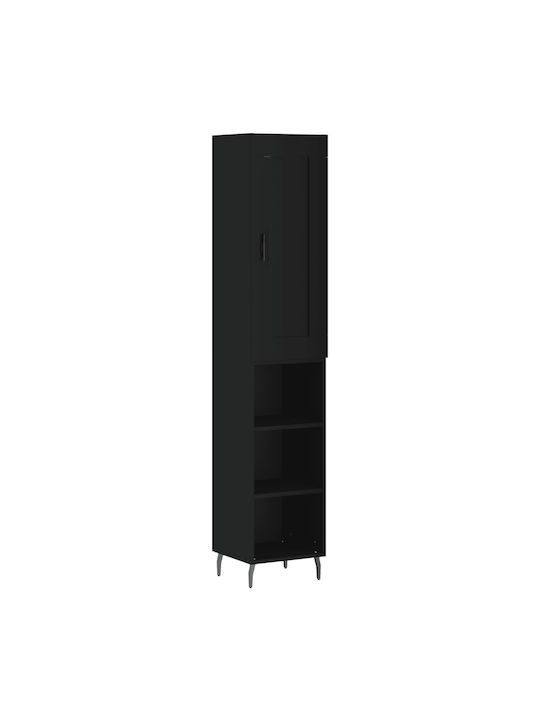 Cabinet pardoseală Negru 34.5x34x180cm