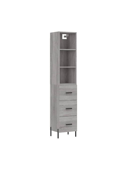 Cabinet pardoseală Gri 34.5x34x180cm