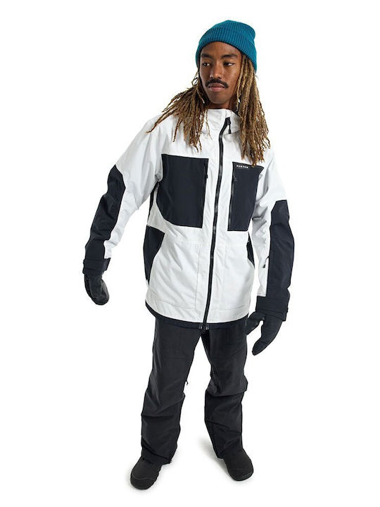 Burton 214691-101 Мъжко Яке за Ски и Сноуборд Бял