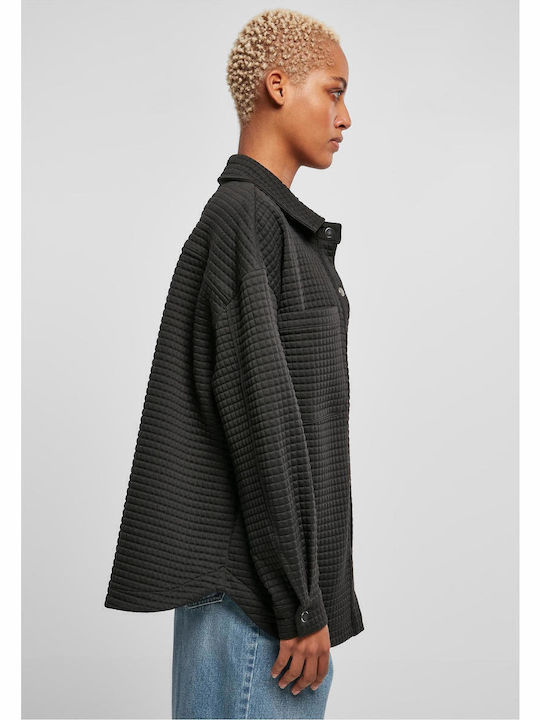 Femeie Negru Overshirt