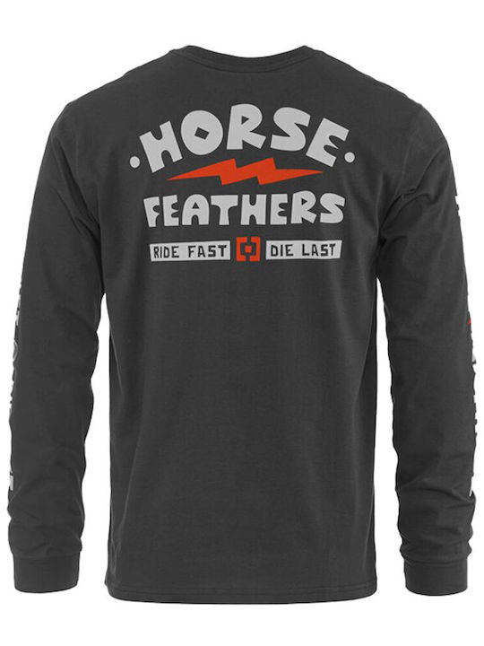 Horsefeathers Bluza Bărbătească cu Mânecă Lungă Gri