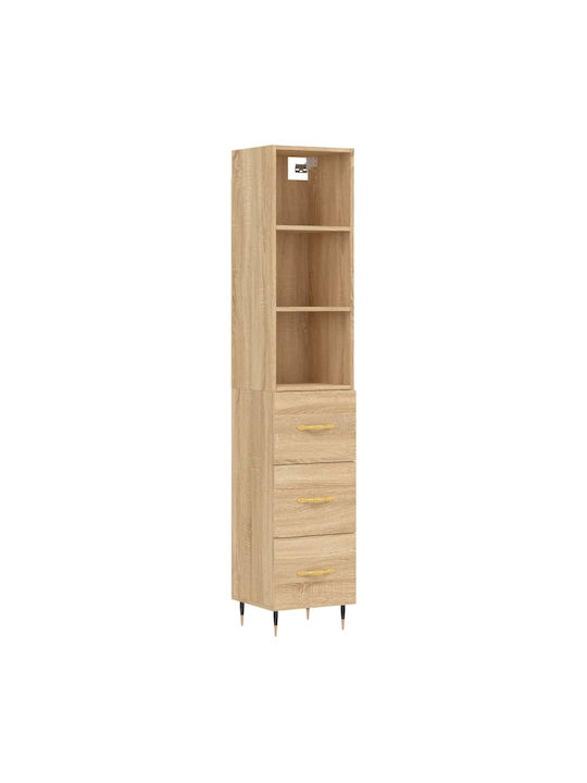 Schrank Boden Beige 34.5x34x180cm