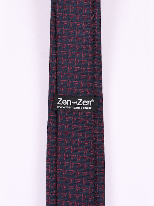 Zen And Zen Men's Tie Printed Blue