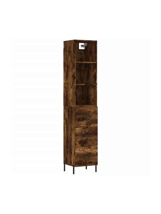 Cabinet pardoseală Stejar afumat 34.5x34x180cm