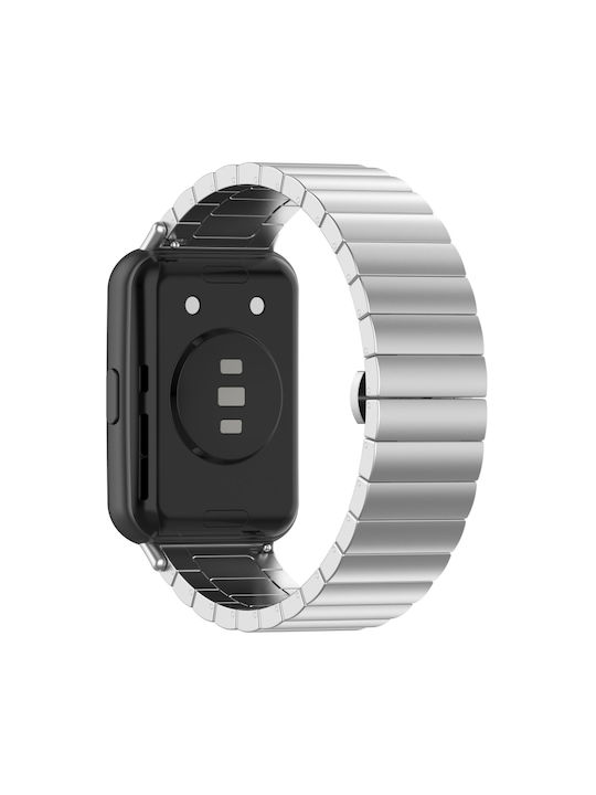 One-bead Metal Λουράκι Ανοξείδωτο Ατσάλι Ασημί (Huawei Watch Fit 2)