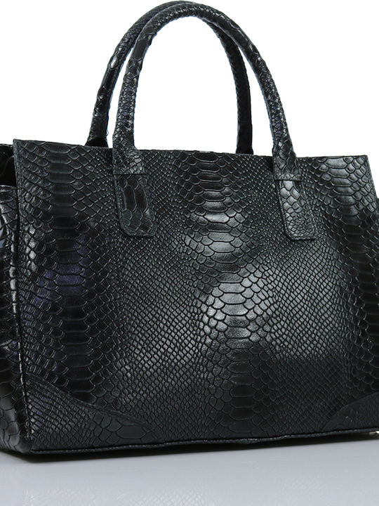 Passaggio Leather Women's Leather Tote Handbag Black