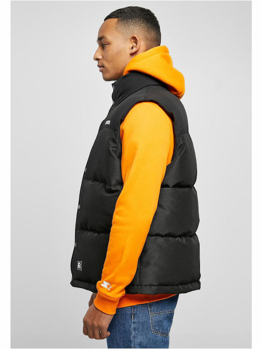 Starter Men's Sleeveless Puffer Jacket Black