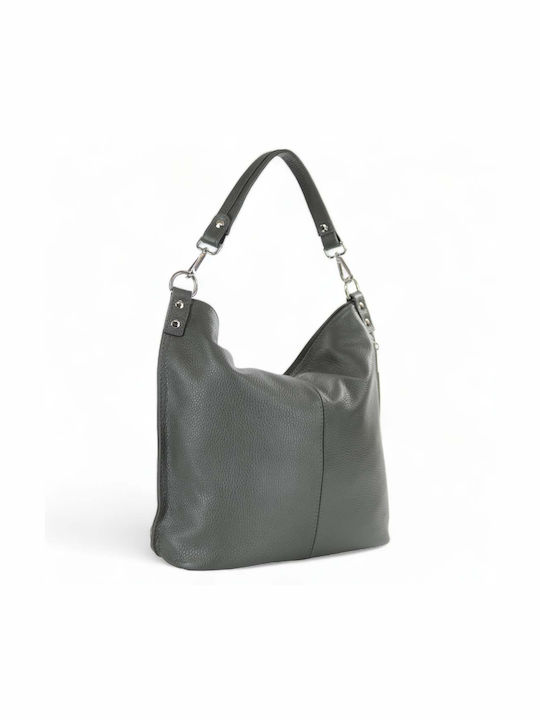 Passaggio Leather Women's Leather Shopper Shoulder Bag Gray