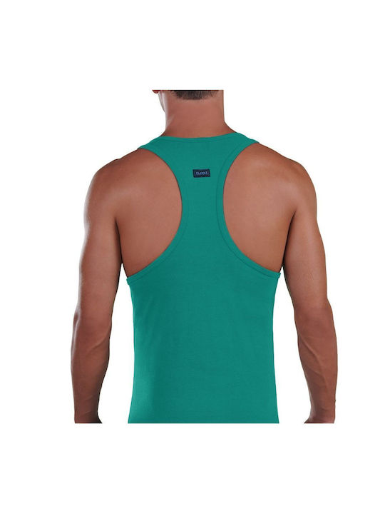 Lord Men's Sleeveless Undershirts Green 1Pachet