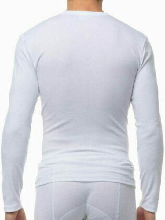 Maax Underwear Men's Long Sleeve Undershirt White