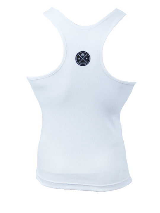 H&S Men's Sleeveless Undershirt White