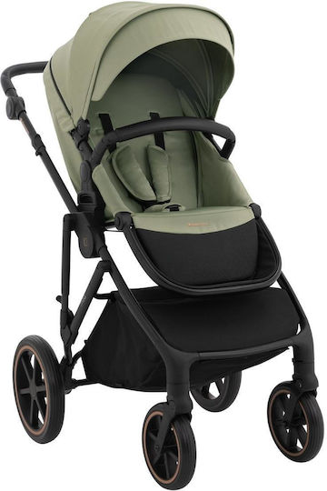 Kikka Boo Thea Adjustable 2 in 1 Baby Stroller Suitable for Newborn Army Green 10.6kg