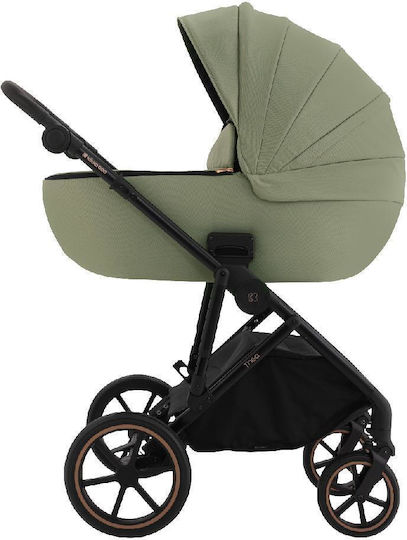Kikka Boo Thea Adjustable 2 in 1 Baby Stroller Suitable for Newborn Army Green 10.6kg