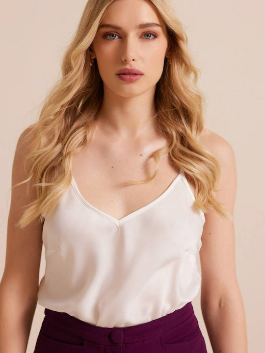 Mind Matter Γυναικείο Lingerie Top Λευκό