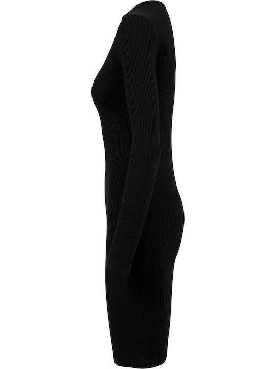 Mini Knitted Dress Black