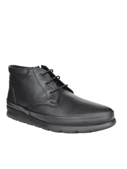 Antrin Leather Black Men's Boots