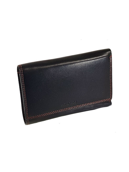 Armonto Large Leather Women's Wallet with RFID Black