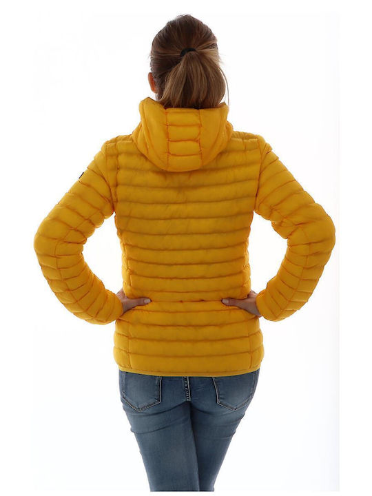 Ciesse Piumini Women's Short Puffer Jacket for Winter Yellow