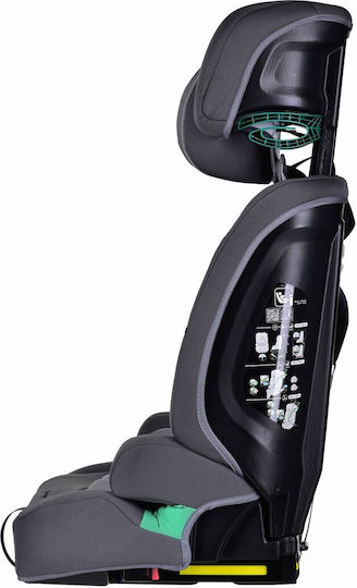 Kinderkraft Safety Fix 2 Детско Столче за Кола i-Размер с Isofix Сив 9-36 кг