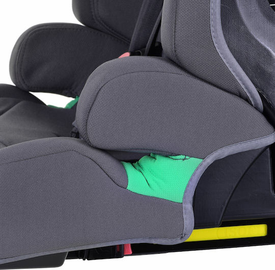 Kinderkraft Safety Fix 2 Детско Столче за Кола i-Размер с Isofix Сив 9-36 кг