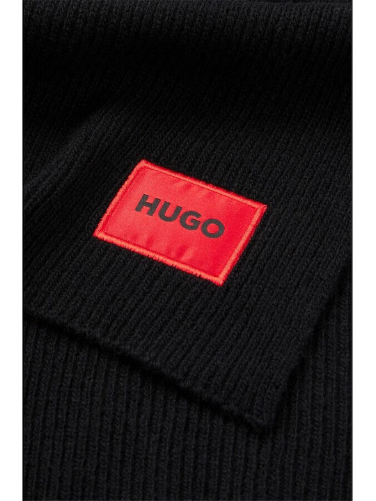 Hugo Boss Men's Wool Scarf Black